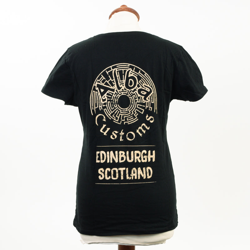 Alba Customs X Indian Motorcycle Ladies Script T-Shirt - Saltire Motorcycles